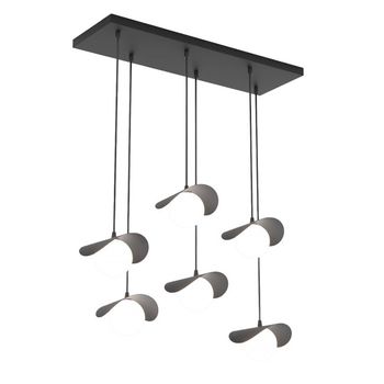 Lámpara colgante serelia negro (6 luces)