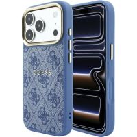 funda para movil guess backcover pu-leder azul compatible con apple iphone 17 pro