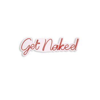 Iluminación Led Decorativa De Plástico Get Naked Rojo 20x62x2 Cm