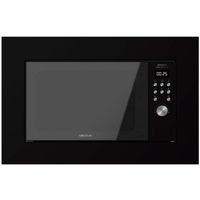 cecotec microondas encastrable digital grandheat 2000 built-in black 700w integrable 20 l grill