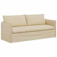 sofa crema 196 x 82 x 85 cm tela vidaxl