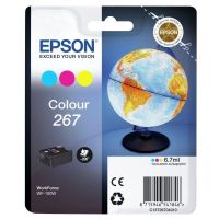 cartucho de tinta epson 267 cian magenta amarillo 67 ml para workforce wf-100w