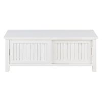 mueble de tv con 2puertas correderas blancas 120 cm