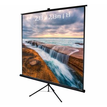 Kimex Pantalla de Proyección con Trípode 2.13x2.13m Formato 1:1