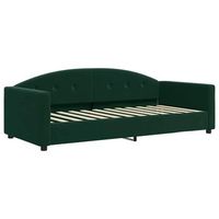 sofa cama  cama individual  cama para adultos terciopelo verde oscuro 90x200 cm