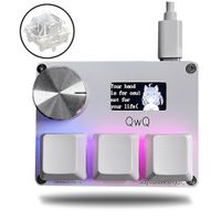 gateron ks-20 interruptores blancos sayodevice osu o3c interruptores magneticos de disparo rapido teclado con perilla pantalla copia pasta shotcut
