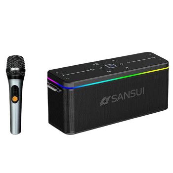 Altavoz SANSUI G003 altavoces Bluetooth con micrófono 98mm*2 58mm*2 controladores chip DSP iluminación RGB TWS IPX6 impe