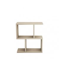 mesa auxiliar efecto travertino - beige