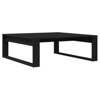 mesa de cafe roble negro 100 x 100 x 35 cm madera contrachapada