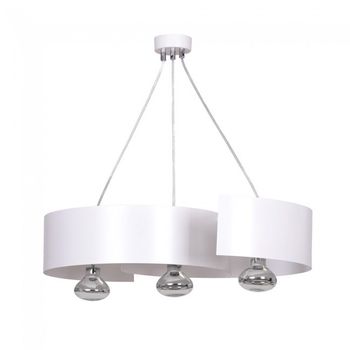 Lámpara de techo bisón blanco (3 luces)