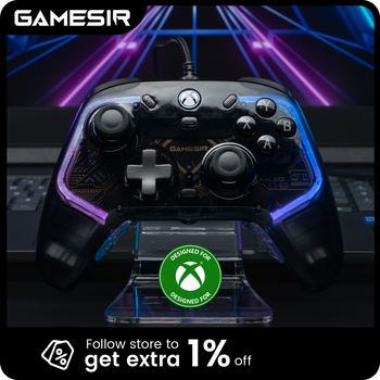 Control de Juego con Cable GameSir Kaleid para Xbox Series X, Xbox Series S, Xbox One, con Joystick de Efecto Hall