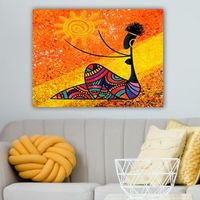 pintura decorativa lienzo 119055674570100 multicolor 70x100 cm