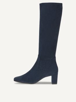 CAPRICE Boots, blue, made of Textiles with Block heel, Size 36