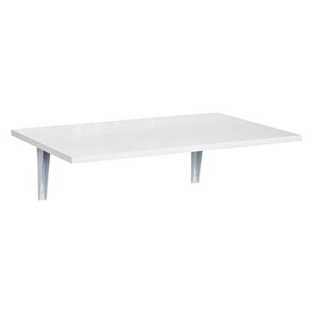 Mesa plegable de pared 60x40x20 cm blanco
