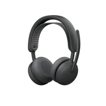Auriculares Logitech Zone Wireless 2 inalámbricos Bluetooth con Cancelación de Ruido, USB-C, uso profesional, color grafito