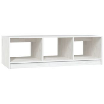 Mesa De Centro 50x110x34 Cm Madera - Blanco