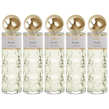 Pack De 5 Eau De Parfum Mujer Saphir Rubi 200ml