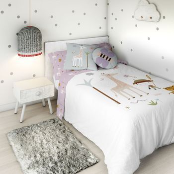 Funda Nórdica Reversible Exploradora 100% Algodón Cama 90