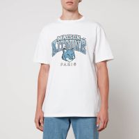 maison kitsune campus fox cotton t-shirt - m