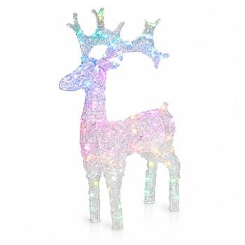 Reno Navideño Well Home 80 Led Multicolor - 45x16x75cm