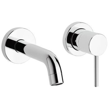 Grifo De Pared Para Lavabo En Latón Cromado | Salice