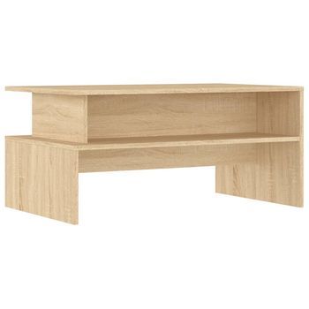 Mesa De Café - Mesa De Centro Madera De Ingeniería Roble Sonoma 90x55x42,5 Cm