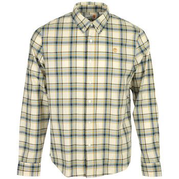 Timberland Camisa manga larga Stretch Poplin Check Shirt Angora Yd para hombre
