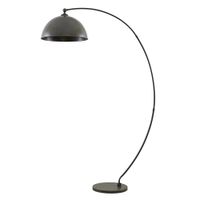 lampara de pie de metal gris