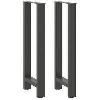 patas de mesa de centro acero antracita 2 uds  patas para mesa 40x100-101 cm cfw11633