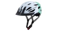 casco cairn fusion led estera usb azul verde