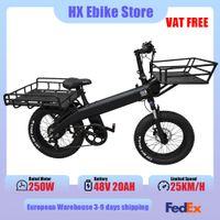 bicicleta electrica hx q3 de 250w para adultos velocidad limitada de 25kmh bateria extraible de 48v 20ah neumaticos gruesos de 2040 frenos de disco hidraulicos de alto torque de 115nm 7