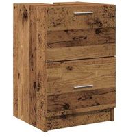 gabinete de bano  armario de bano con cajon madera vieja 40 x 37 x 59 cm