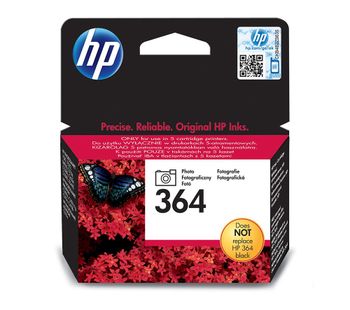 HP 364 Black Photo Ink Cartridge, Black