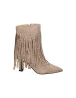 botines de tacon con flecos buonarotti s5531 en beige 41