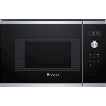 Bosch Serie 6 BFL524MS0 Microondas Integrable con 20L 800W Negro/Inox