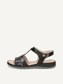 CAPRICE Heeled sandal, black, made of Leather without heel, Size 41