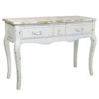 recibidor-consola de madera lacado blanco 115x50x80