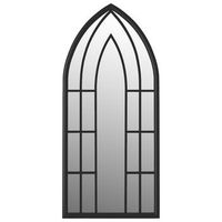 espejo de hierro negro para uso interior 70x30 cm vidaxl
