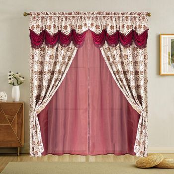 Cortina Drape Floral Jacquard 84x54