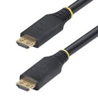 startechcom cable hdmi de alta velocidad activo de 15m - conectores de agarre - uhd 4k60hz1440p 144hz - 18gbps - hdr10hdcp 22arc - cable hdmi para monitor o proyector - recubrimiento de tpe