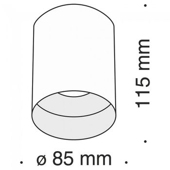 Foco de techo slim