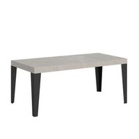 mesa extensible 120380x90 cm flame premium patas cachemir antracita