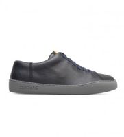 camper para hombre k100479-001 zapatillas de piel peu touring negro 42 plano cordones casual