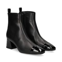 unisa botines con tacon mujer - negro talla 38