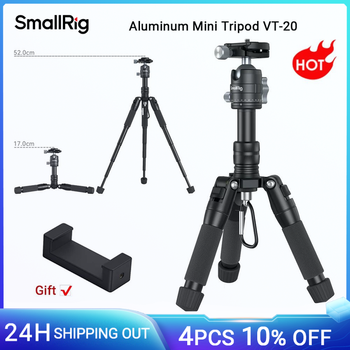SmallRig-Mini trípode de aluminio, VT-20 con cabezal de bola de 360 ° para videocámara DSLR, carga de hasta 13lb/6kg -4289
