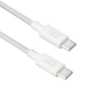cable usb-c a usb-c act 2 metros carga rapida 60w usb 20 blanco