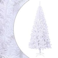 arbol de navidad  decoraciones de navidad artificial l 240 cm blanco cfw988883