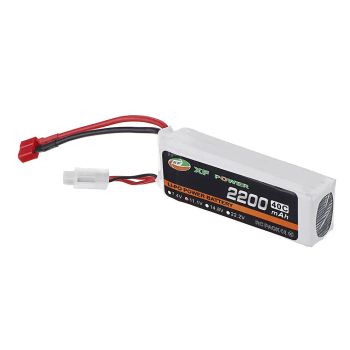 Batería de Lipo XF POWER 11.1V 2200mAh 40C 3S con conector T para Coche RC y Helicóptero