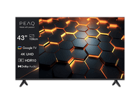 tv led 43 - peaq ptv 43gu-5025t uhd 4k google tv smart dvb-t2 h265 hdr10 dolby audio negro