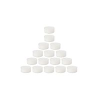 lote de 16 velas para portavelas blancas d40